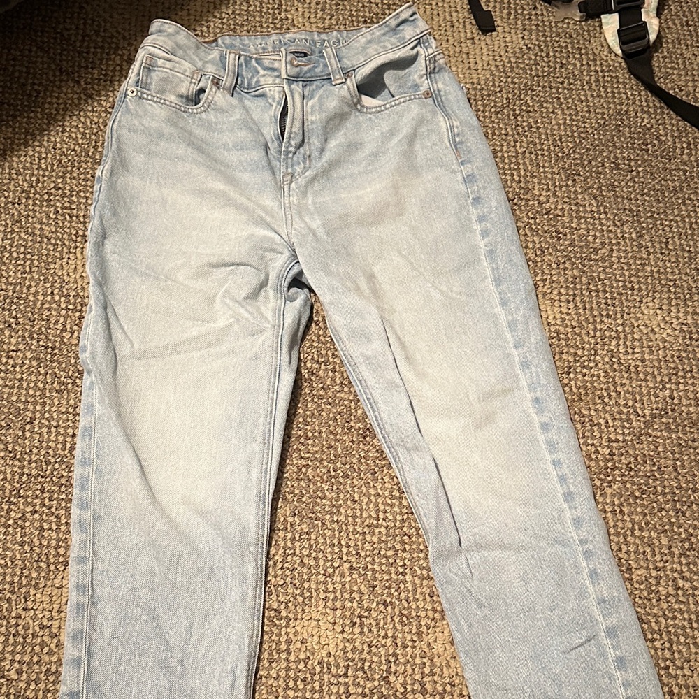 American Eagle Outfitters High Rise Light Wash Jeans